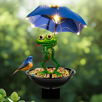 🐸✨ Magisk groddekoration med natljus – väderbeståndelig & söt!