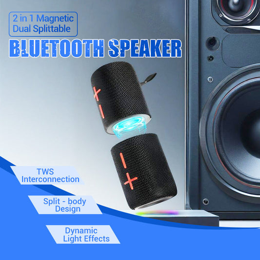 🔥2-i-1 magnetisk delbar Bluetooth-högtalare