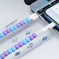 🌈2-In-1 USB till typ-C ＆ Belysning Pärlbeströdd laddningsslad