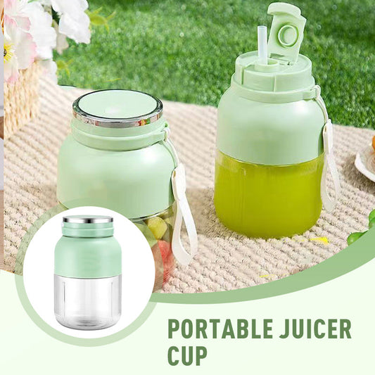 🔥Bästsäljare🔥3-i-1 Bärbar juicepress med juice/mixer/vattenkopp