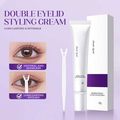 Långvarig och osynlig stylingkräm för dubbla ögonlock