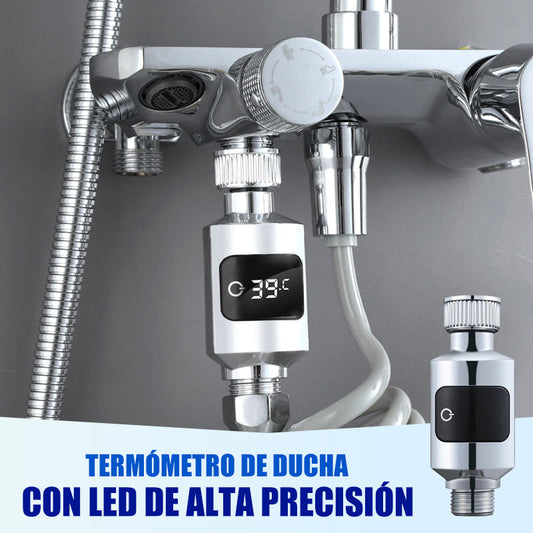🚿 50% RABATT! 🌡️ LED-DUSCHTERMOMETER - Exakt Temperaturvisning med Storskärm, Enkel Monteringen utan Verktyg, Vattentät Design för Moderna Badrum 🛁✨