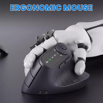 🖱️Bluetooth-ergonomisk mus med reglage för flera enheter