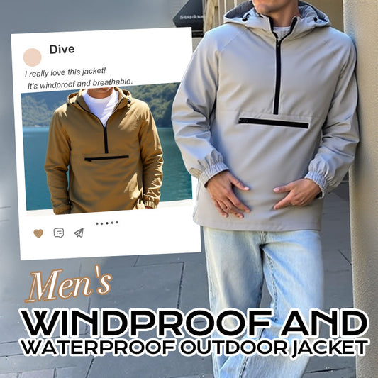Vind- och vattentät outdoorjacka för herr