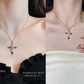 💎 50% RABATT NU! ✝️ Färgglatt Halsband med Korshänge i Strass – Livfull Gnista, Justerbar Längd & Meningsfullt Statement ✨