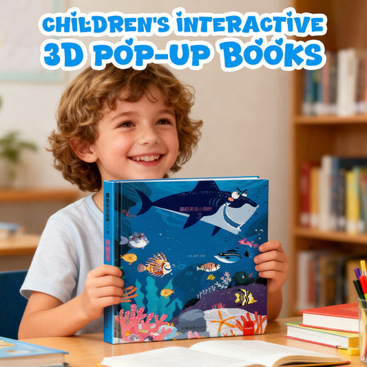 Barnens interaktiva 3D pop-up-böcker