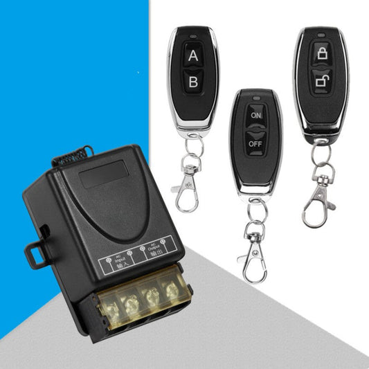 🔌 KÖP 3, FÅ 1 GRATIS ! ⚡ Trådlös Fjärrkontrollbrytare och Mottagarsats – Lätt Installation, Bred Kompatibilitet & Säker Drift 🏠