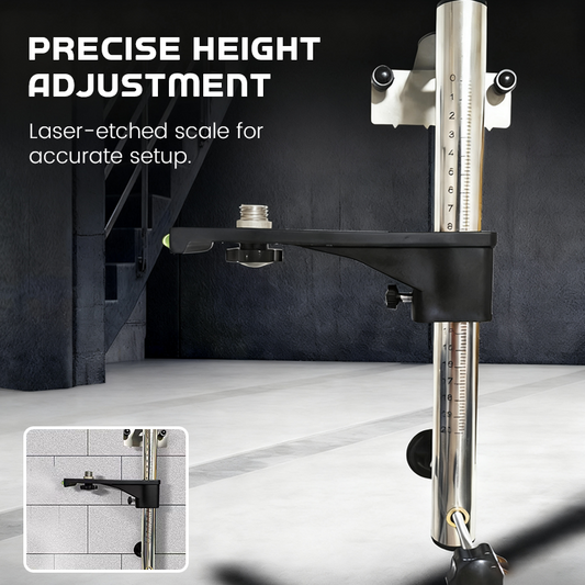 Justerbar väggfäste för lasernivå