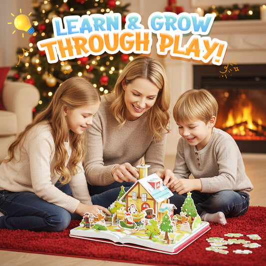 🎁Julkampanj – 50 % rabatt🧩3D DIY julpusselkit