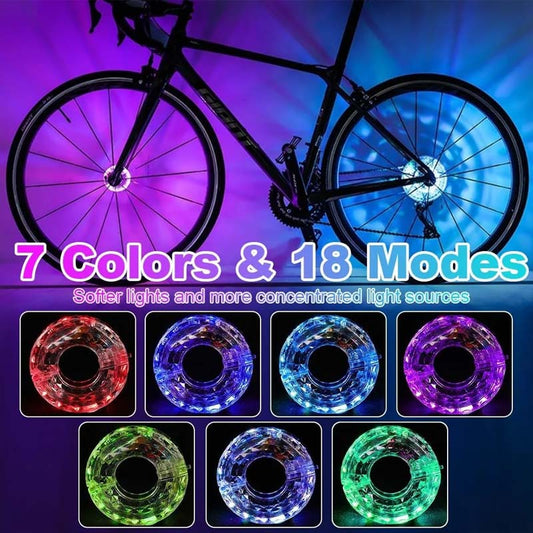 🔥49 % rabatt🔥 LED Cykelhjulsbelysning för Kvällscykling!