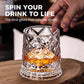🔥360° roterande whiskyglas