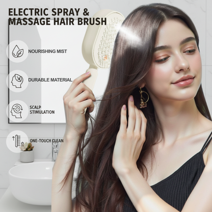 ✨🔥Wieanfedy™ Elektrisk Spray & Massage Hårborste✨🔥