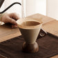 Vintage kaffemugg med trähandtag och träfat