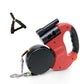 🐶 50% RABATT NU!🔦 Två-i-Ett Multifunktionell Hundpromenad – Indragbar, LED Ljus & Bajspåse Dispenser – Hands-Free Koppel 🛍️