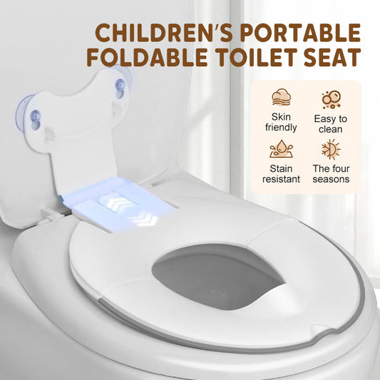 🚽Bärbar hopfällbar toalettsits för barn – universell passform (99 % av alla toaletter) | Hygienisk för resor och barnomsorg