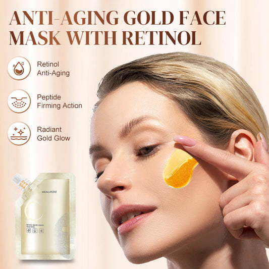 Anti-aging guldansiktsmask med retinol