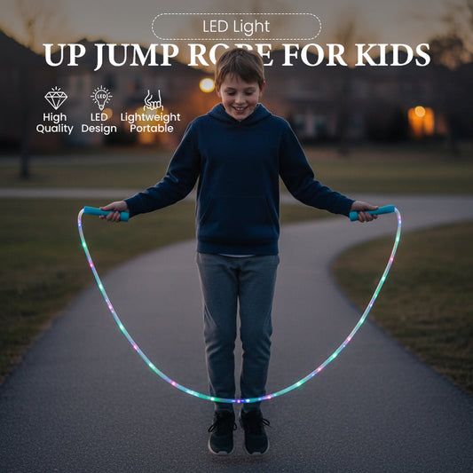 📢📢Köp 1 få 1 gratis ⏰LED-hopprep för barn