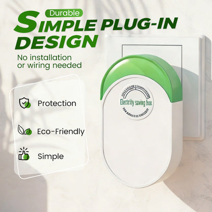 ⚡ KÖP 2, FÅ 1 GRATIS! 🏠 Hushålls Elbesparare & Stabilisator – Minskar Elkonsumtionen, Skyddar Apparater, Enkel Insticksinstallation 💡