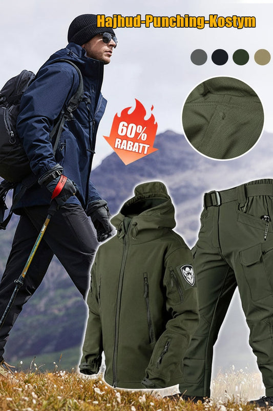 🧥 50% RABATT! ⛰️ Taktiskt Softshelljacka- & Byxset – Vattentätt, Vindtätt, Isolerande & Perfekt för Vinter/Terräng 🏔️