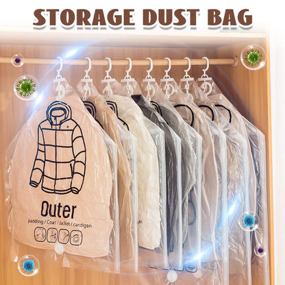 💎 50 % rabatt! 💎 Hängande vakuumpåsar för förvaring – ingen pump behövs, återanvändbara, dammtäta 👚🗄️