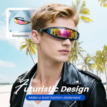 🕶️ 50 % RABATT! 😎 Lätta och futuristiska solglasögon med skyddande skärm – ultimat komfort, UV 400-skydd och unik design ✨