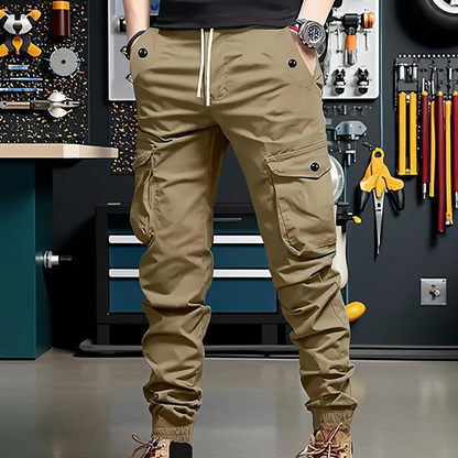 👖 50% RABATT 🎯 | Urban Tactical Cargo-byxor – Avsmalnande Passform & Många Fickor