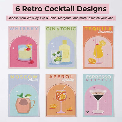 Cocktail DIY 5D Diamantmålning Kit