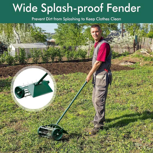 ⏳Tidsbegränsat 50 % rabatt⏰Rullande gräsmatteluftare med handtag🏡🌱