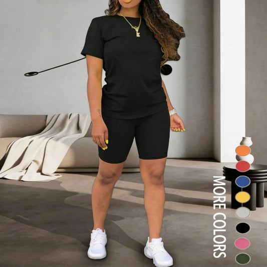 🔥🎁Nyhet 50 % RABATT🔥2-delat set med sporttop och shorts för damer