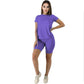 🔥🎁Nyhet 50 % RABATT🔥2-delat set med sporttop och shorts för damer