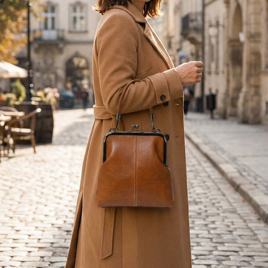👜 50 % RABATT! 💕 Kiss Lock-handväska med topphandtag – rymlig, stilren & enkel att bära, perfekt för jobb, brunch & afterwork 🕶️