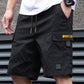 🔥🎁Nyhet 50 % RABATT🔥Männs casual cargoshorts med dragsko i midjan