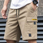🔥🎁Nyhet 50 % RABATT🔥Männs casual cargoshorts med dragsko i midjan