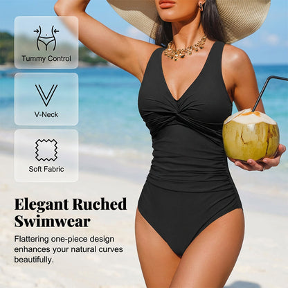 👙✨ 50% RABATT! Baddräkt med Magkontroll – Smickrande Passform