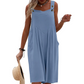 🌸 Ärmlös Jumpsuit med Vida Ben För Sommarbrisen – Lätt Tyg, Ledig Passform & Perfekt För En Stilig & Avslappnad Look ☀️