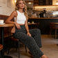 👖⏰ 50 % RABATT endast under en begränsad tid! Dambyxor med rynkad hög midja och vida ben – lätta, mångsidiga och i elegant oversize-stil 🌿