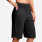 🔥Damernas högmidjade yogashorts med fickor