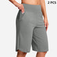 🔥Damernas högmidjade yogashorts med fickor