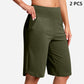 🔥Damernas högmidjade yogashorts med fickor