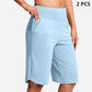 🔥Damernas högmidjade yogashorts med fickor