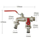 🚰 KÖP 3 FÅ 1 GRATIS! 🔧 Dubbelt Utlopp för Utomhusbruk – Inbyggd Backventil, Frostsäker Mässing & Perfekt För Trädgård Och Uteplats 🏡