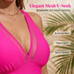Tankini-set för damer med peplum och underdel