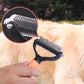 🐕 50% RABATT NU! 🐈 Dubbelsidig Avgörande Borste för Husdjur – Dubbelsidig Design, Ergonomiskt Handtag & Skonsam Pälsvård ✨
