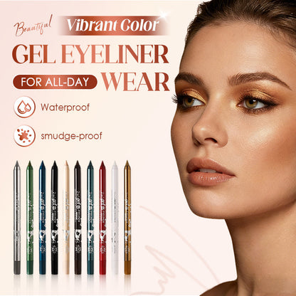 🔥 Sista dagen ⏰ — KÖP 1 FÅ 1 GRATIS!! 🌟 Levande färggel eyeliner för hela dagens bruk