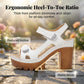 👡 50% RABATT NU! ☀️ Kvinnors Sommar Platform En-rem Sandaler – Justerbar Kardborre, Dämpad Inläggssula & Halksäker Grepp För Bekväma Stranddagar 🏖️