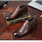 Herrars retro business slip-on ankelsskor