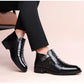 Herrars retro business slip-on ankelsskor