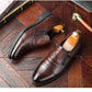 Herrars retro business slip-on ankelsskor