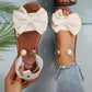 🌺 50 % RABATT💐Snygga sandaler med pärlbesatta ankelremmar