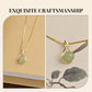 Elegant Hetian-jade hängsmycke halsband